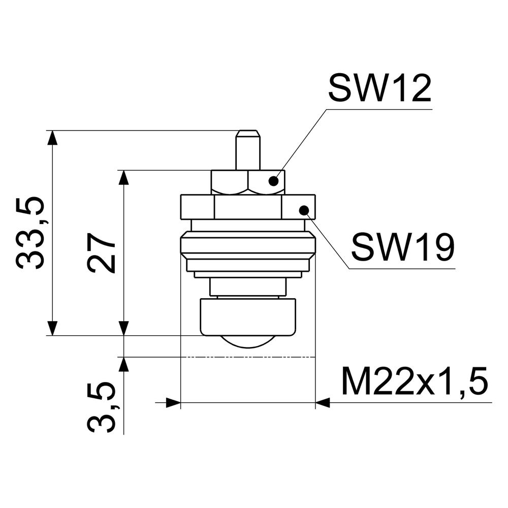 Schlösser Thermostat-Oberteil Standard, DN 10, DN 15, DN 20... SCHLOESSER-0047041500101 4044997141137 (Abb. 2)