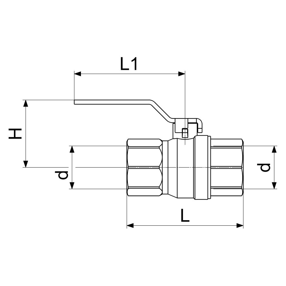 Schlösser Kugelhahn schwere Ausführung, DN 32, 1 1/4", Baulänge 94mm, Stahlgr... SCHLOESSER-0061053220001 4044997144015 (Abb. 2)