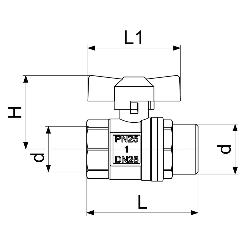Schlösser Kugelhahn voller Durchgang, DN 10, 3/8" AG x IG, Baulänge 47mm, Flü... SCHLOESSER-0062351020001 4044997144534 (Abb. 2)