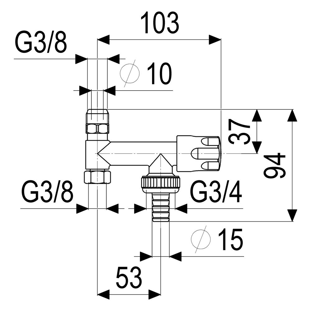 Schlösser Geräteventil für Eckventil, Schlauchverschraubung, Designgriff, DN ... SCHLOESSER-0071211050001 4044997145494 (Abb. 2)