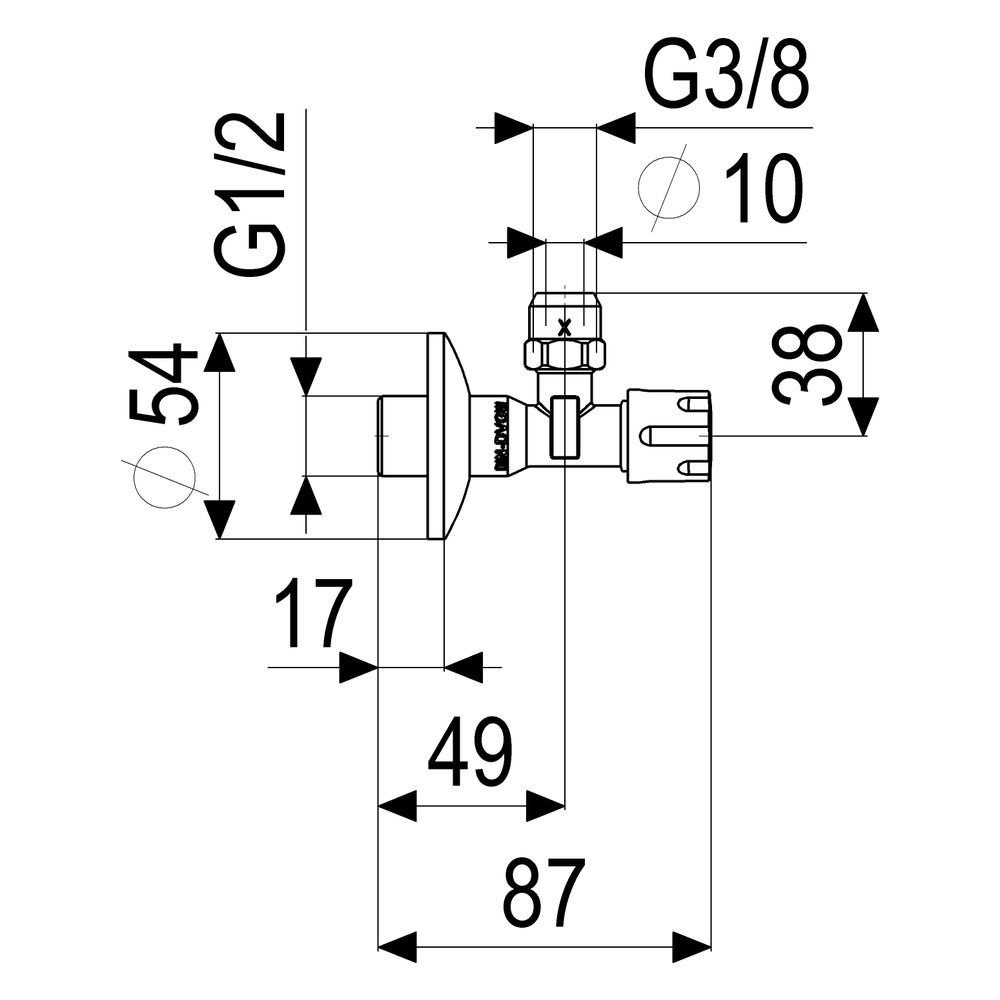 Schlösser Eckventil nicht selbstdichtend, mit Quetschverschraubung DN 15, 1/2... SCHLOESSER-0072051550001 4044997170274 (Abb. 2)