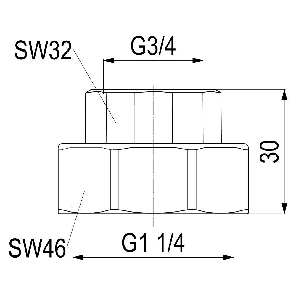 Schlösser Abgangsverschraubung für Stahlrohr, 3/4" x 1 1/4"... SCHLOESSER-0074102001001 4044997187043 (Abb. 2)