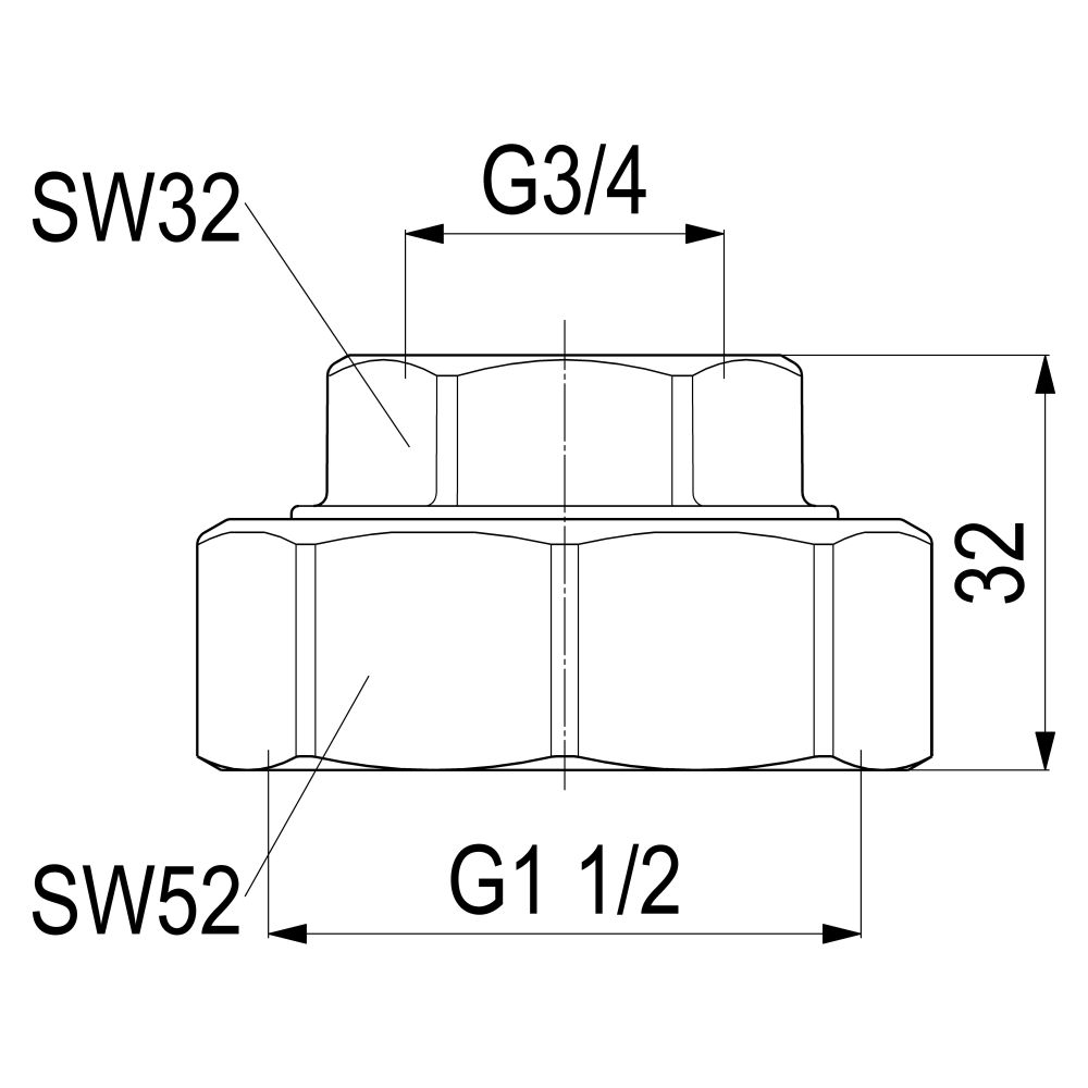 Schlösser Abgangsverschraubung für Stahlrohr, 3/4" x 1 1/2"... SCHLOESSER-0074102002001 4044997145661 (Abb. 2)