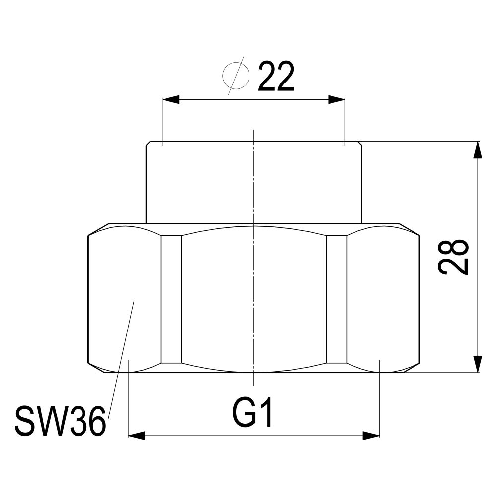 Schlösser Abgangsverschraubung für Kupferrohr, 22mm x 1"... SCHLOESSER-0074202200001 4044997180815 (Abb. 2)