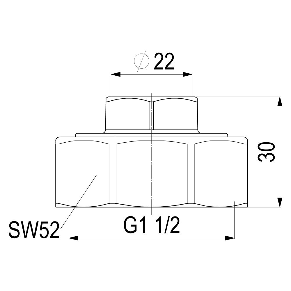 Schlösser Abgangsverschraubung für Kupferrohr, 22mm x 1 1/2"... SCHLOESSER-0074202202001 4044997145838 (Abb. 3)