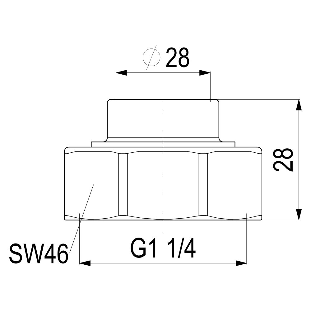 Schlösser Abgangsverschraubung für Kupferrohr, 28mm x 1 1/4"... SCHLOESSER-0074202801001 4044997250273 (Abb. 2)