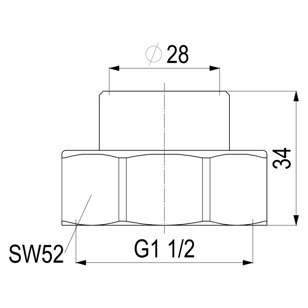 Schlösser Abgangsverschraubung für Kupferrohr, 28mm x 1 1/2"... SCHLOESSER-0074202802001 4044997176511 (Abb. 2)