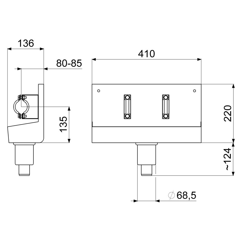 Schlösser Entleerungsrinne, 3-fach, mit Ablaufverschraubung, Dichtung und Bef... SCHLOESSER-0074800300001 4044997146194 (Abb. 3)