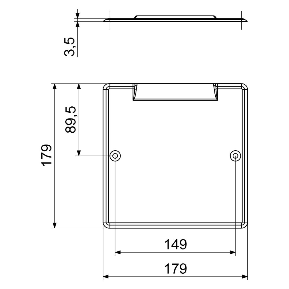 Schlösser Abdeckung mit Schrauben, 1-fach, Chrom-Nickel-Stahl, mattiert... SCHLOESSER-0082061504001 4044997201039 (Abb. 2)
