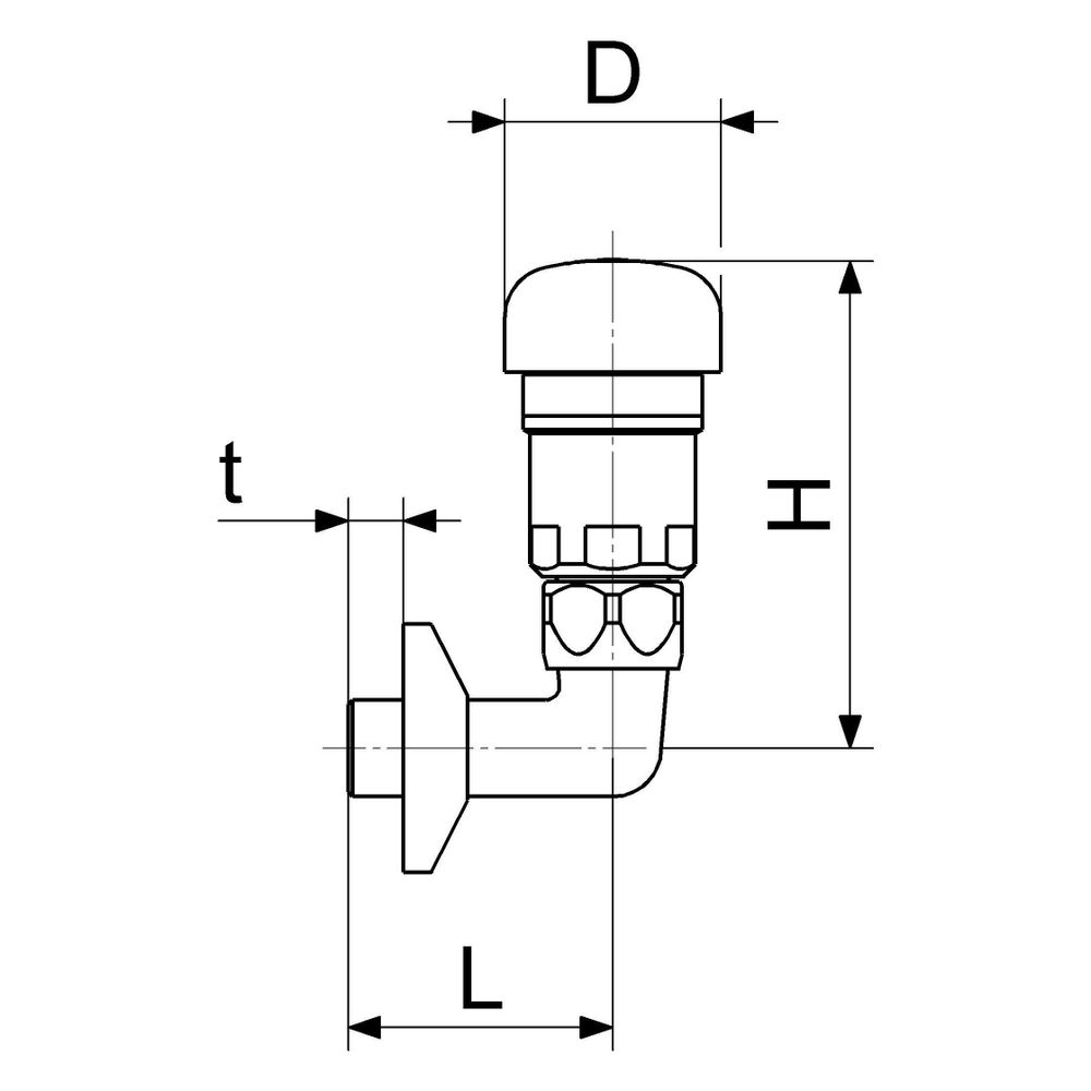 Schlösser Rohrbelüfter Bauform D, mit Anschlussbogen und Rosette, DVGW-geprüf... SCHLOESSER-0082111550001 4044997184431 (Abb. 2)