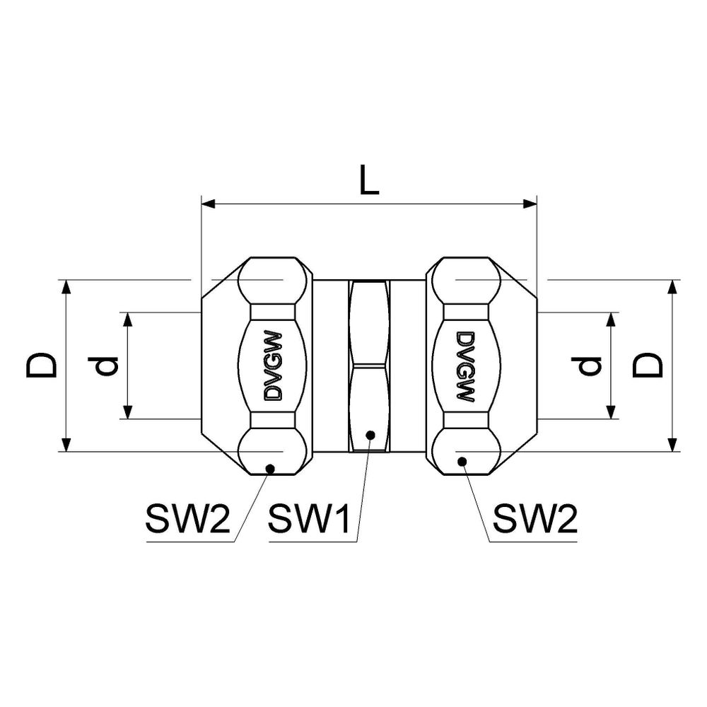 Schlösser Doppel-Quetschverschraubung, DN 12, 1/2" x 12mm, verchromt, DVGW-ge... SCHLOESSER-0083941512001 4044997248232 (Abb. 2)