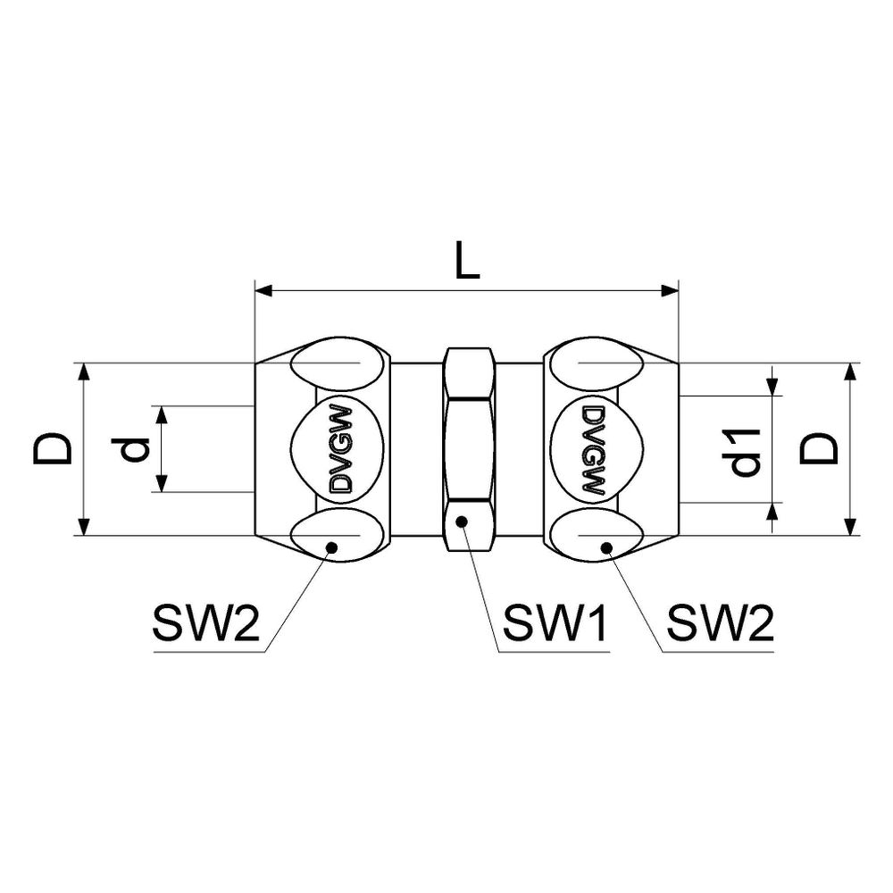 Schlösser Doppel-Quetschverschraubung, reduziert DN 10, 3/8" x 10mm x 8mm, Ch... SCHLOESSER-0083961008001 4044997248256 (Abb. 2)