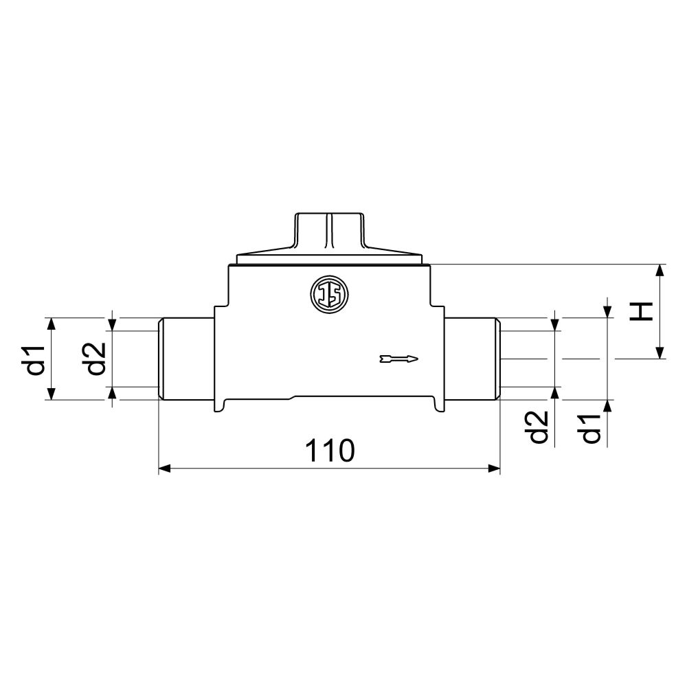 Schlösser Koaxial-Mehrstrahl-Gehäuse, Bauart UPM-EASN, 2", 3/4" AG, Lötanschl... SCHLOESSER-0090040000001 4044997168158 (Abb. 2)