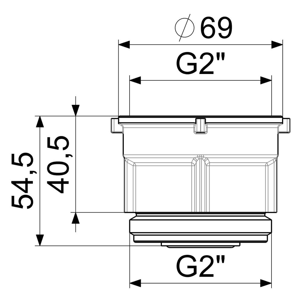 Schlösser Verlängerung für Bauart UPM-EASN, 40mm... SCHLOESSER-0090100900001 4044997168301 (Abb. 2)