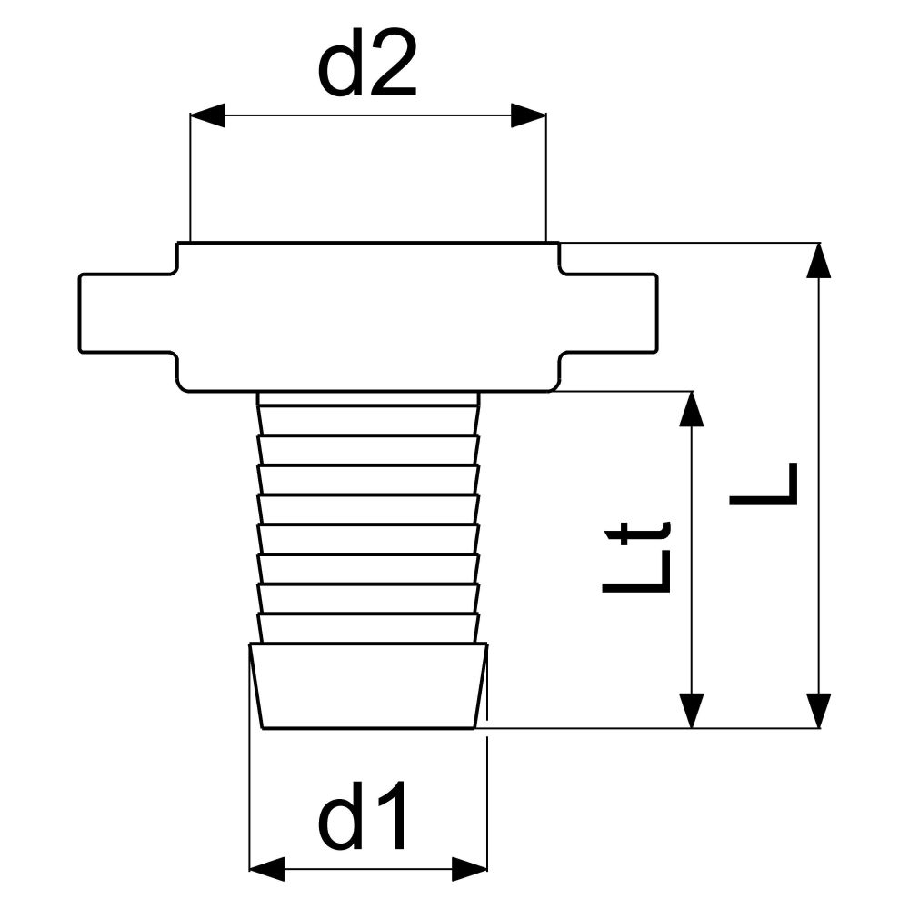Schlösser Messing-Schlauchverschraubung, schwere Ausführung, 2-teilig, flachd... SCHLOESSER-GA34013000001 4044997162675 (Abb. 2)