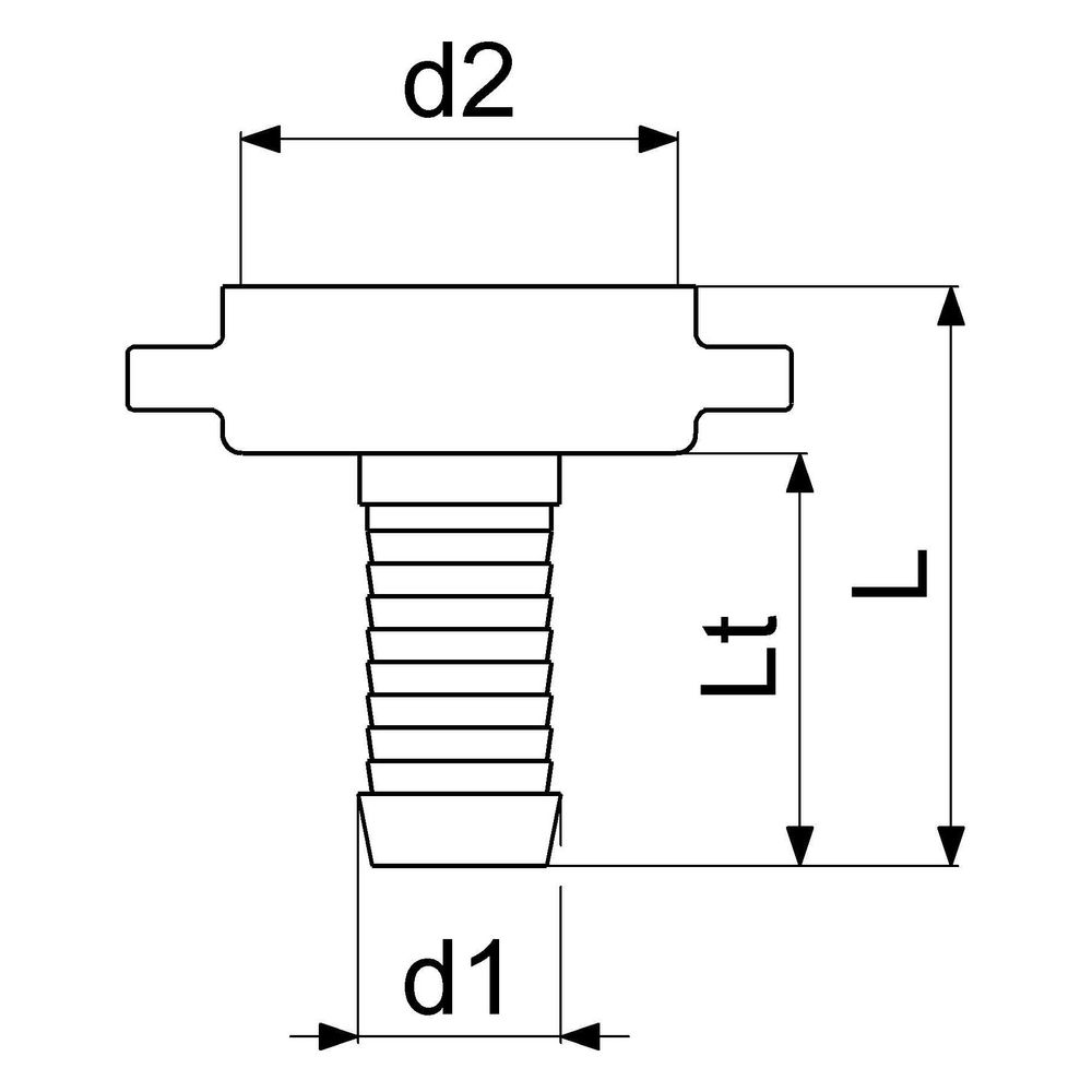 Schlösser Messing-Schlauchverschraubung, schwere Ausführung, 2-teilig, flachd... SCHLOESSER-GA34028000001 4044997162729 (Abb. 2)