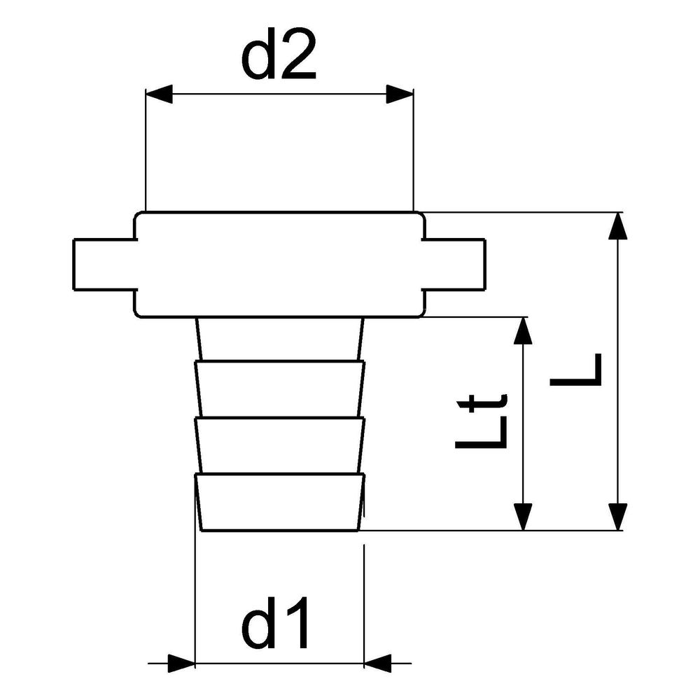 Schlösser Messing-Schlauchverschraubung, 2-teilig, flachdichtend, 3/4" x 1", ... SCHLOESSER-GA34102000001 4044997162828 (Abb. 2)