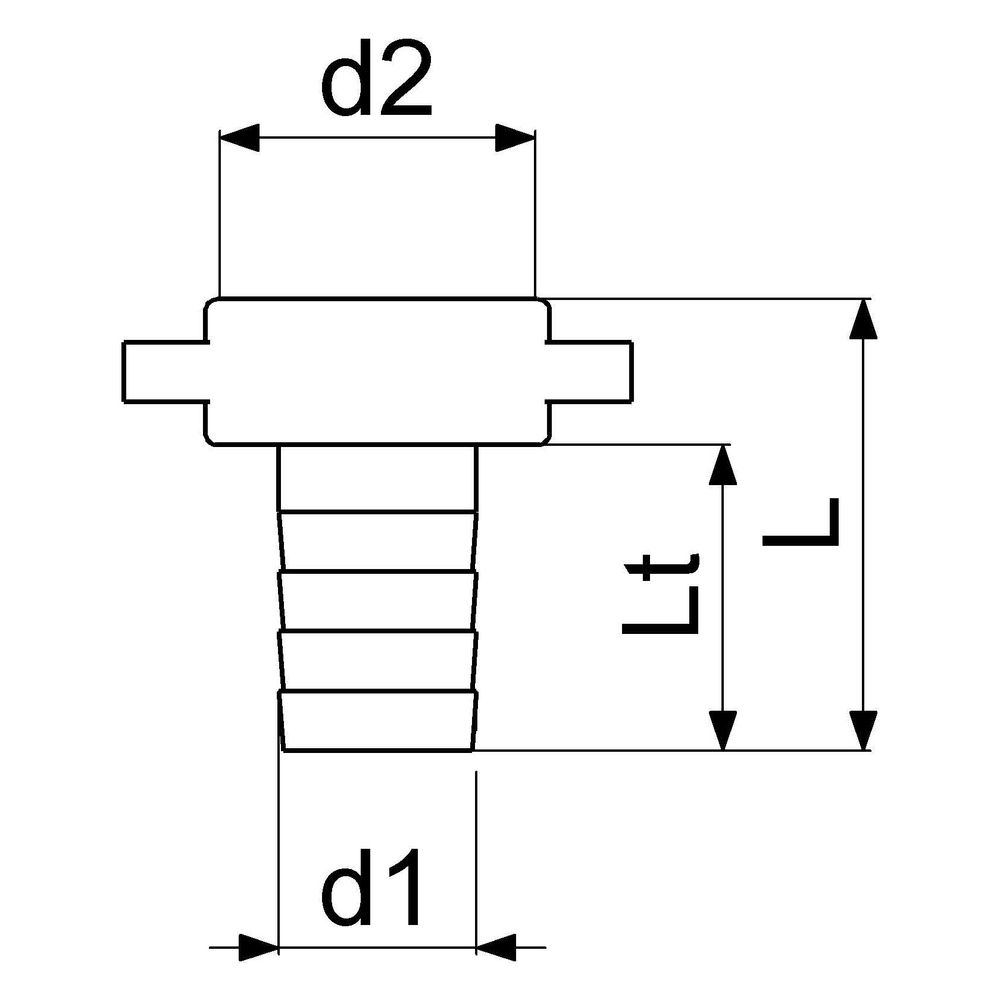 Schlösser Messing-Schlauchverschraubung, 2-teilig, flachdichtend, 5/8" x 3/4"... SCHLOESSER-GA34106000001 4044997162859 (Abb. 2)