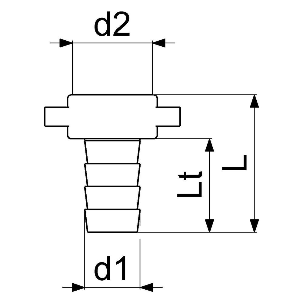 Schlösser Messing-Schlauchverschraubung, 2-teilig, flachdichtend, 1/2" x 1/2"... SCHLOESSER-GA34111000001 4044997162866 (Abb. 2)