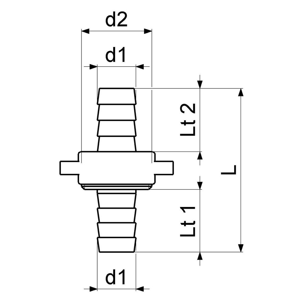 Schlösser Messing-Schlauchverschraubung, 3-teilig, flachdichtend, 1/2" x 3/4"... SCHLOESSER-GA34131000001 4044997162927 (Abb. 2)