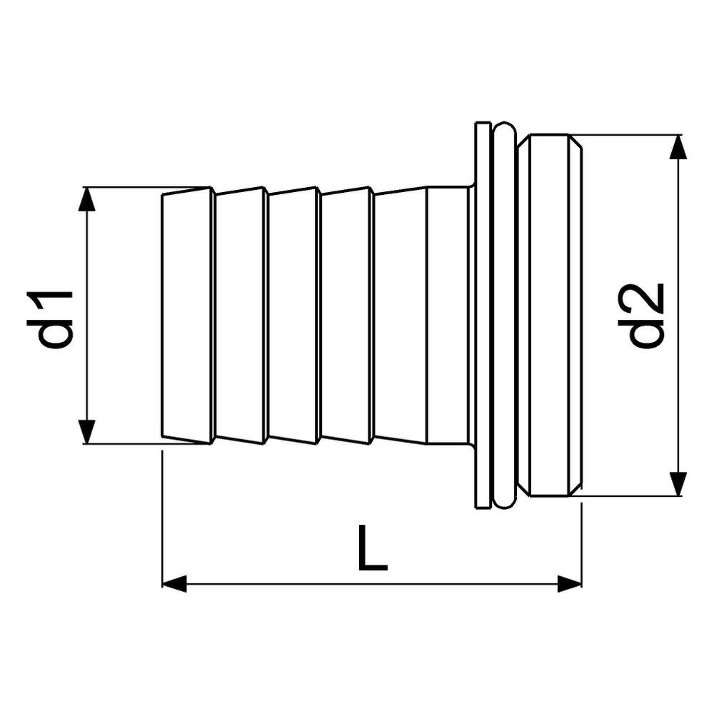 Schlösser Vaterteil mit Wulst und Dichtung, 1 1/4" x 1 1/2", Messing... SCHLOESSER-GA34164000001 4044997163092 (Abb. 2)