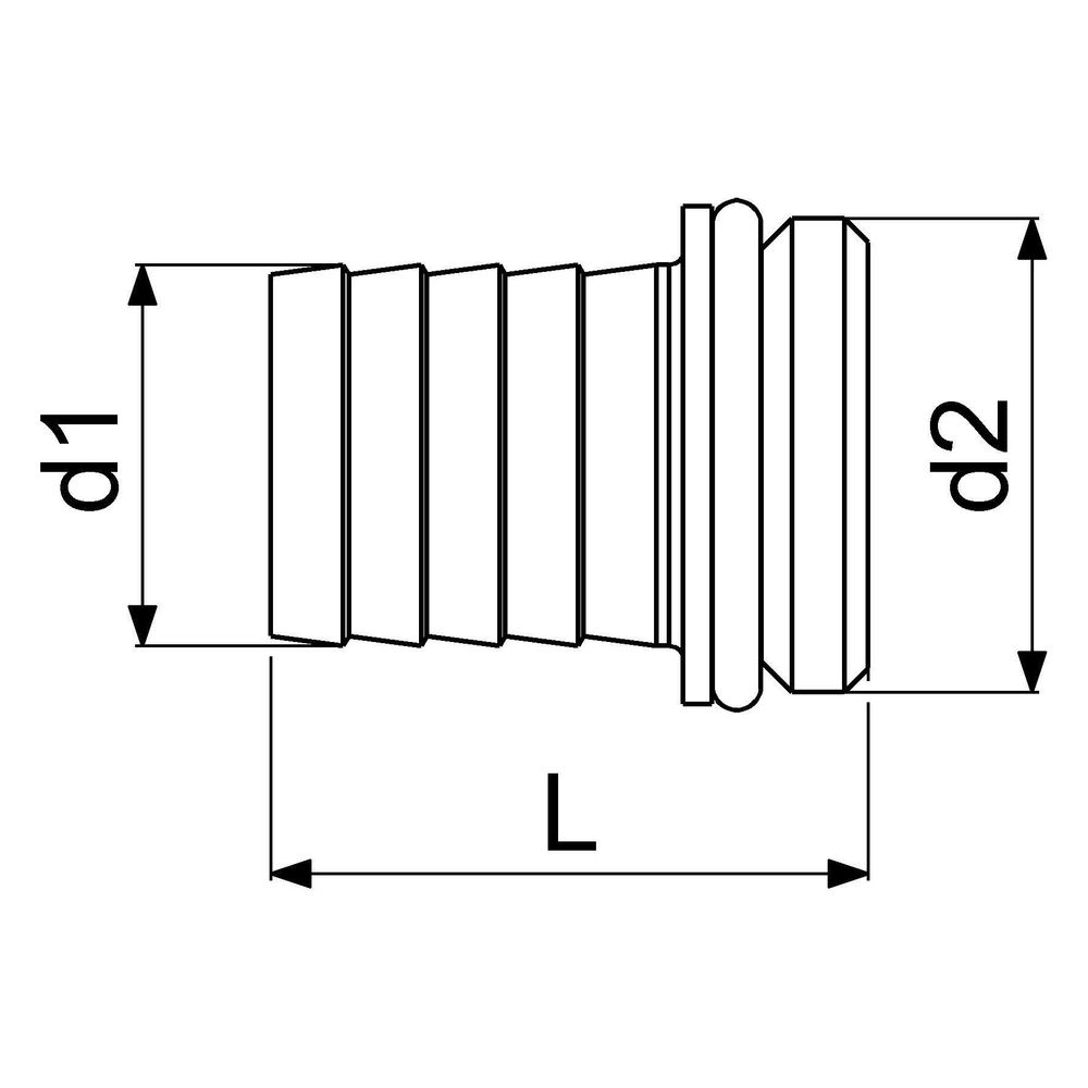 Schlösser Vaterteil mit Wulst und Dichtung, 1" x 1", Messing... SCHLOESSER-GA34173000001 4044997163122 (Abb. 2)