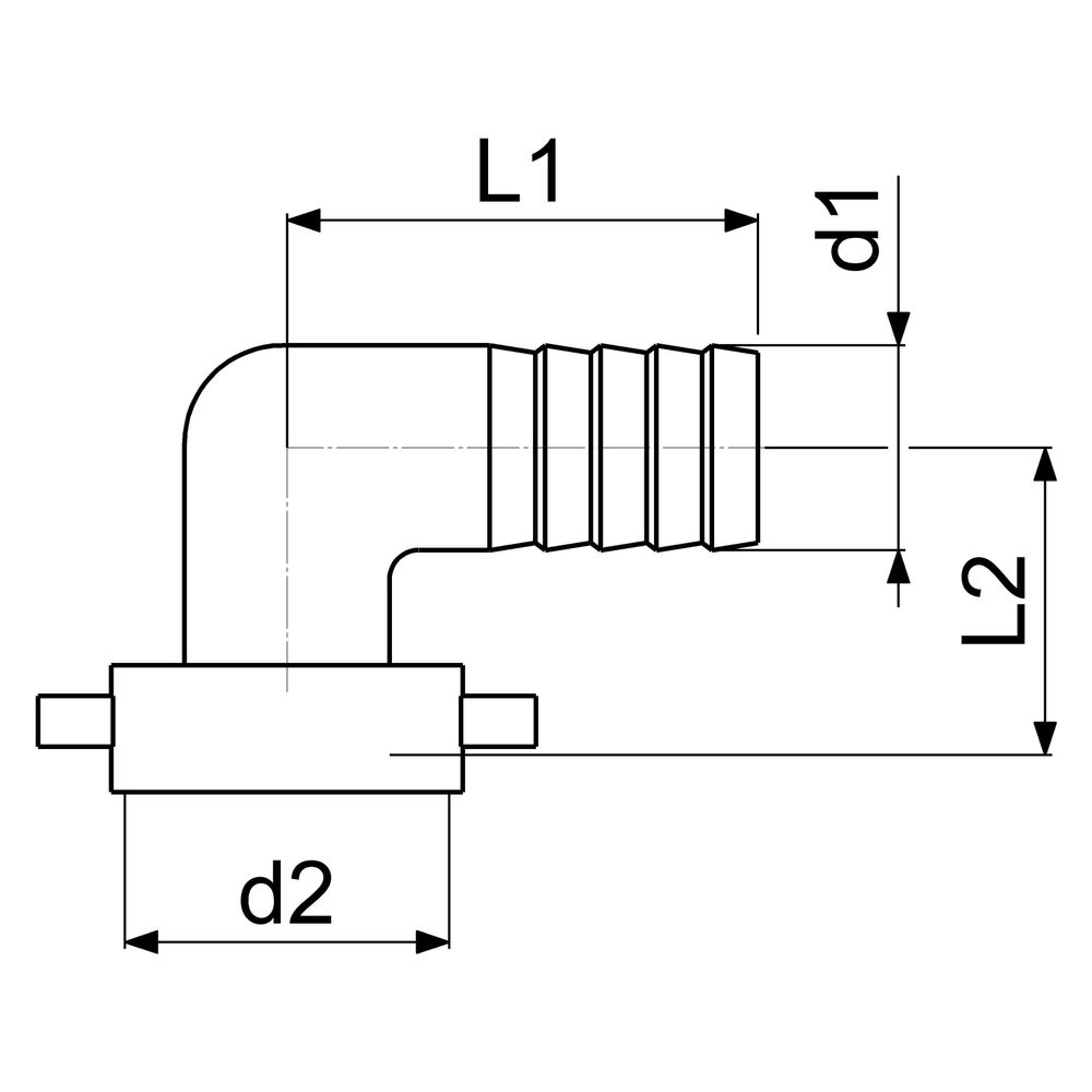 Schlösser Winkelverschraubung flachdichtend, 3/4" x 1", Messing blank... SCHLOESSER-GA34192000001 4044997163184 (Abb. 2)