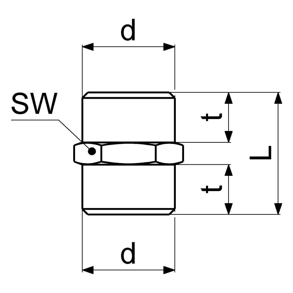 Schlösser Nippel beidseitig 3/8" AG x AG, Messing... SCHLOESSER-GA34410000001 4044997163689 (Abb. 2)