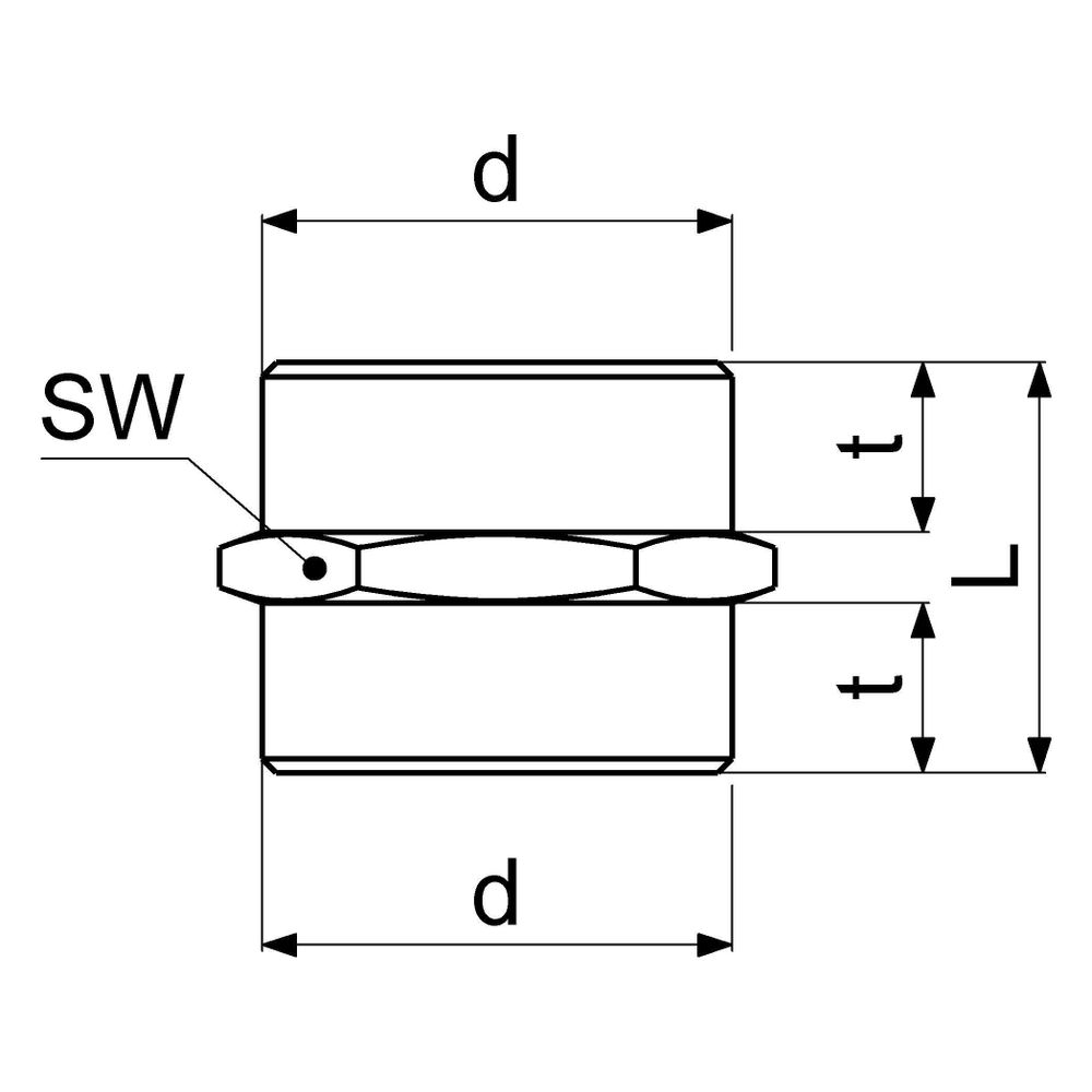 Schlösser Nippel beidseitig 1" AG x AG, Messing... SCHLOESSER-GA34413000001 4044997163719 (Abb. 2)