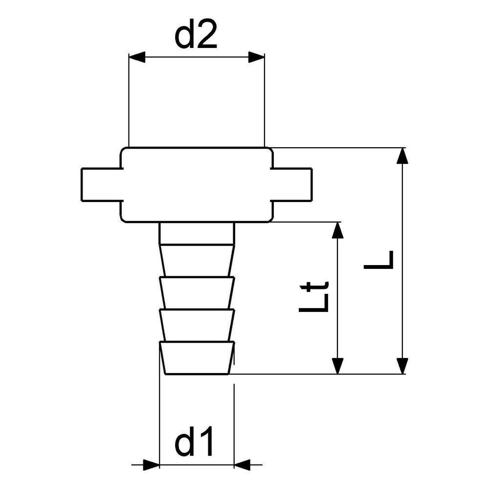 Schlösser Messing-Schlauchverschraubung, 2-teilig, flachdichtend, 3/8" x 1/2"... SCHLOESSER-GA35100000001 4044997164037 (Abb. 2)