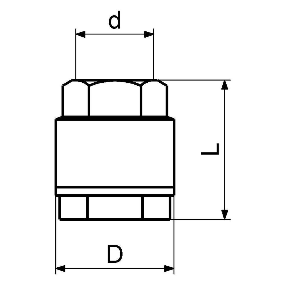Schlösser Rückschlagventil York mit Feder, 1 1/2", Messing... SCHLOESSER-GA51005000001 4044997164143 (Abb. 2)