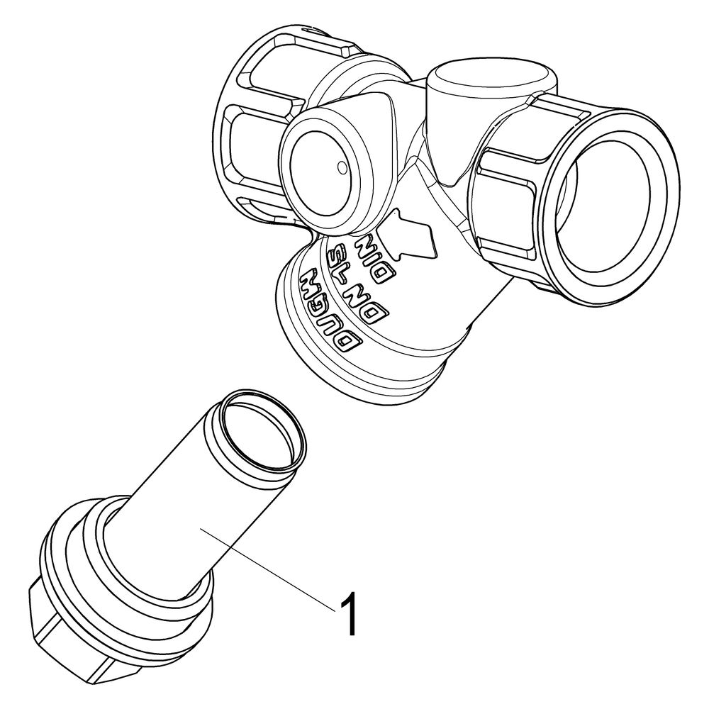 Schlösser Schmutzfänger mit Muffenanschluss, ohne Entleerung, DN 15, 1/2" IG,... SCHLOESSER-0010251500001 4044997159187 (Abb. 4)