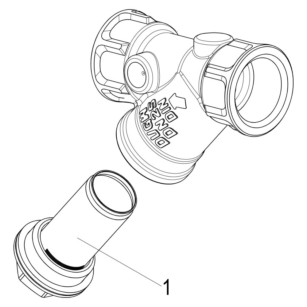 Schlösser Schmutzfänger mit Muffenanschluss, ohne Entleerung, DN 25, 1" IG, D... SCHLOESSER-0010252500001 4044997159200 (Abb. 3)