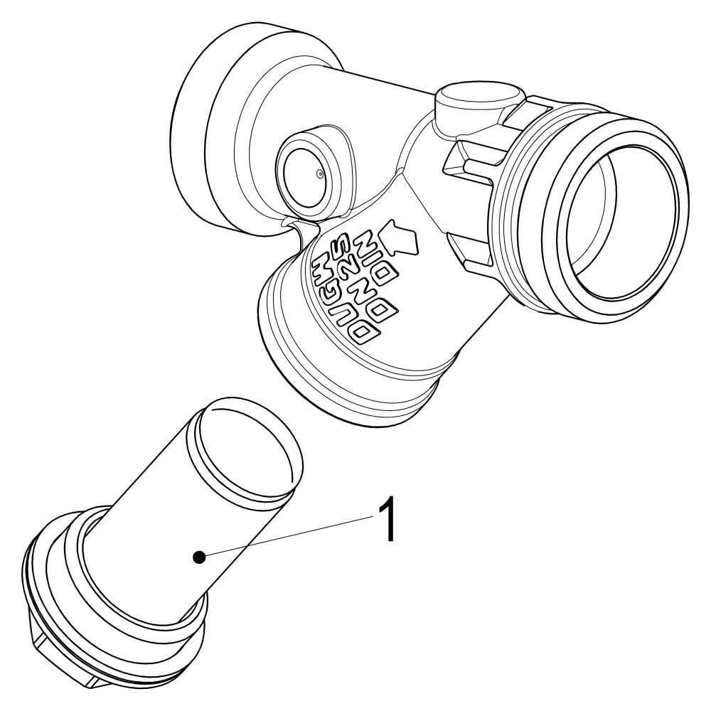 Schlösser Schmutzfänger mit Außengewinde MULTI, ohne Entleerung, DN 25, 1" AG... SCHLOESSER-0010722500001 4044997159460 (Abb. 3)