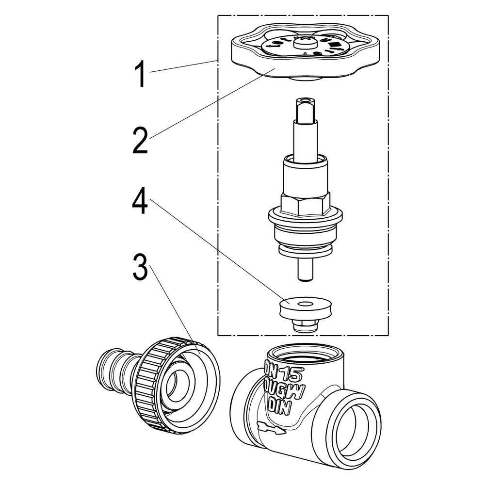 Schlösser Kesselfüllventil, DN 15, Eingang mit Schlauchverschraubung 3/4", Au... SCHLOESSER-0011251500001 4044997111062 (Abb. 3)