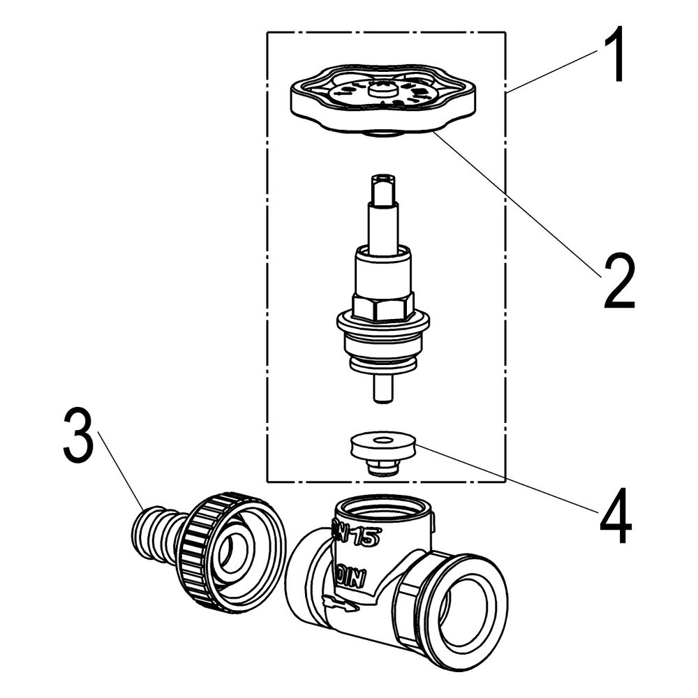 Schlösser Kesselfüllventil, DN 15, Eingang mit Schlauchverschraubung 3/4", Au... SCHLOESSER-0011501500001 4044997170465 (Abb. 3)