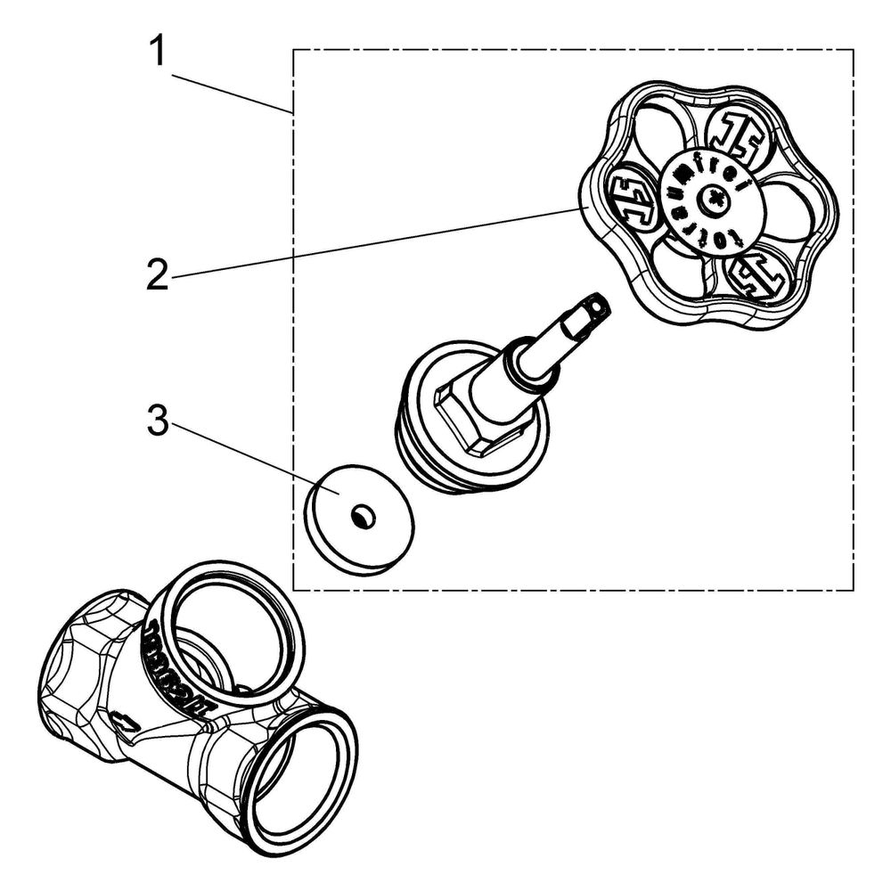 Schlösser Schrägsitzventil ohne Entleerung, mit steigender Spindel, DN 65, 2 ... SCHLOESSER-0014056500001 4044997111772 (Abb. 4)