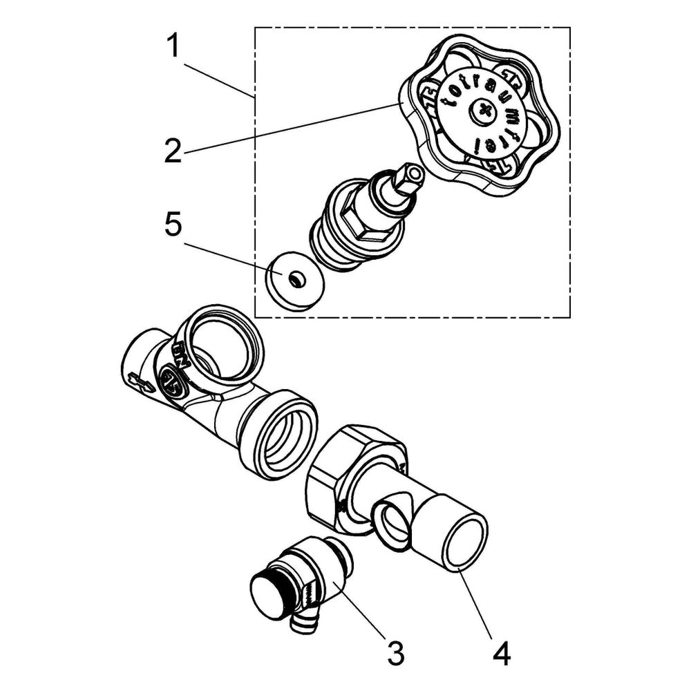 Schlösser Schrägsitzventil mit Entleerung in der Verschr., mit Lötverschr. im... SCHLOESSER-0014454200001 4044997112670 (Abb. 3)