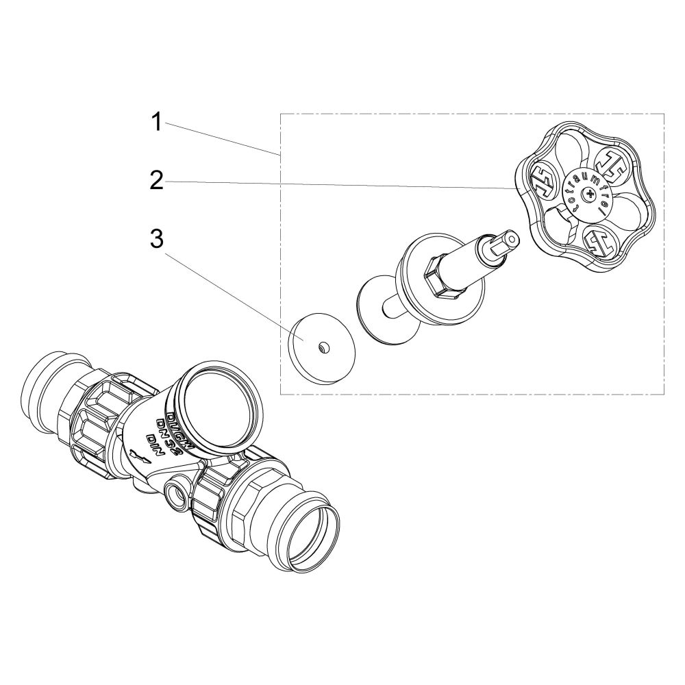Schlösser Freistromventil Blue-tec mit Pressanschluss IG, ohne Entleerung und... SCHLOESSER-0015093500001 4044997170892 (Abb. 3)