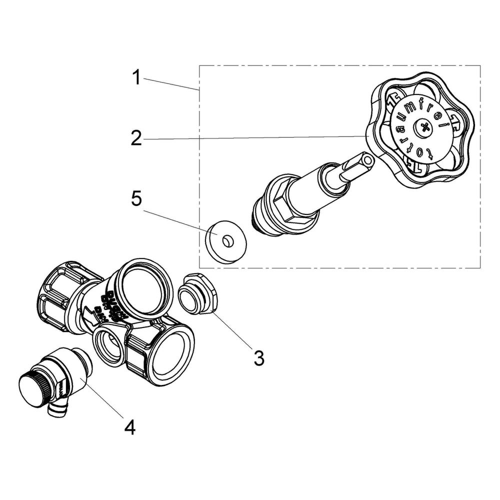 Schlösser Freistromventil Blue-tec mit Entleerung und steigender Spindel, DN ... SCHLOESSER-0015111500001 4044997114148 (Abb. 3)