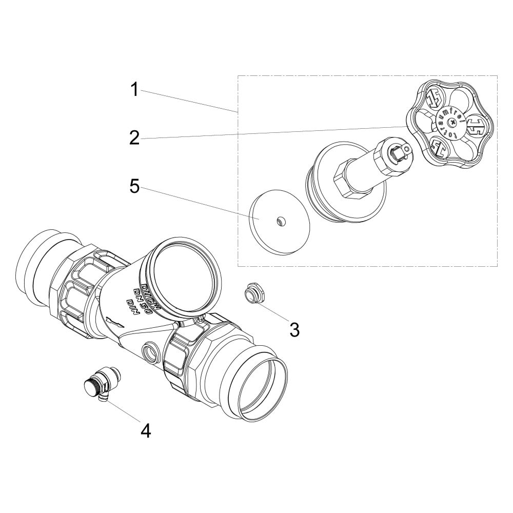 Schlösser Freistromventil mit Pressanschluss IG, Entleerung und nichtsteigend... SCHLOESSER-0015385400001 4044997171332 (Abb. 3)