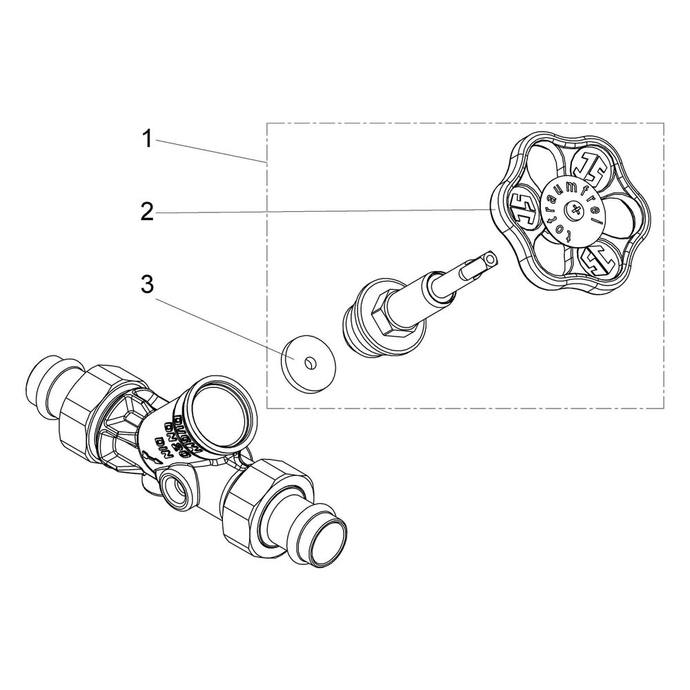Schlösser Freistromventil Blue-tec mit Pressanschluss AG MULTI, ohne Entleeru... SCHLOESSER-0015541800001 4044997115800 (Abb. 3)