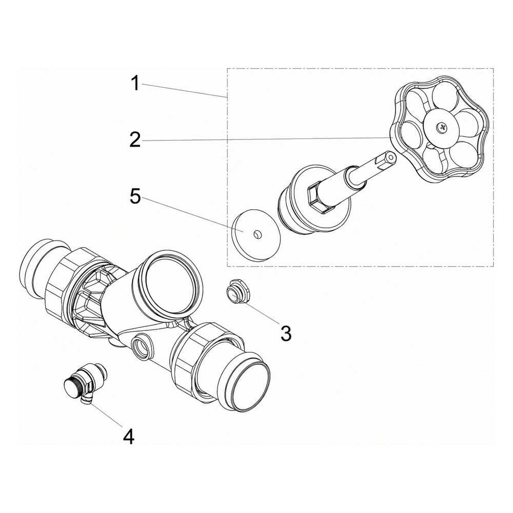 Schlösser Freistromventil mit Pressanschluss AG MULTI, Entleerung und steigen... SCHLOESSER-0015575400001 4044997171738 (Abb. 4)