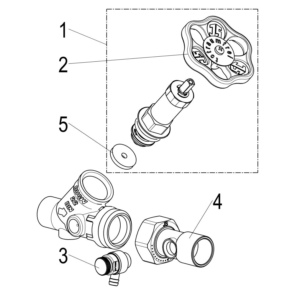 Schlösser Freistromventil mit Lötanschluss, Entl. in der Verschr. im Ausg. un... SCHLOESSER-0015752200001 4044997116104 (Abb. 3)