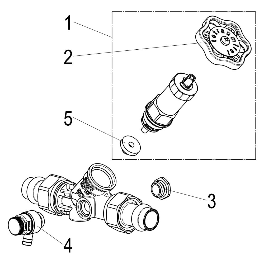 Schlösser Freistromventil mit Pressanschluss AG MULTI, Entleerung und nichtst... SCHLOESSER-0015871500001 4044997172056 (Abb. 3)