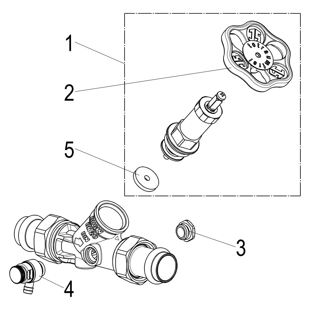 Schlösser Freistromventil mit Pressanschluss AG MULTI, Entleerung und nichtst... SCHLOESSER-0015872200001 4044997172087 (Abb. 3)