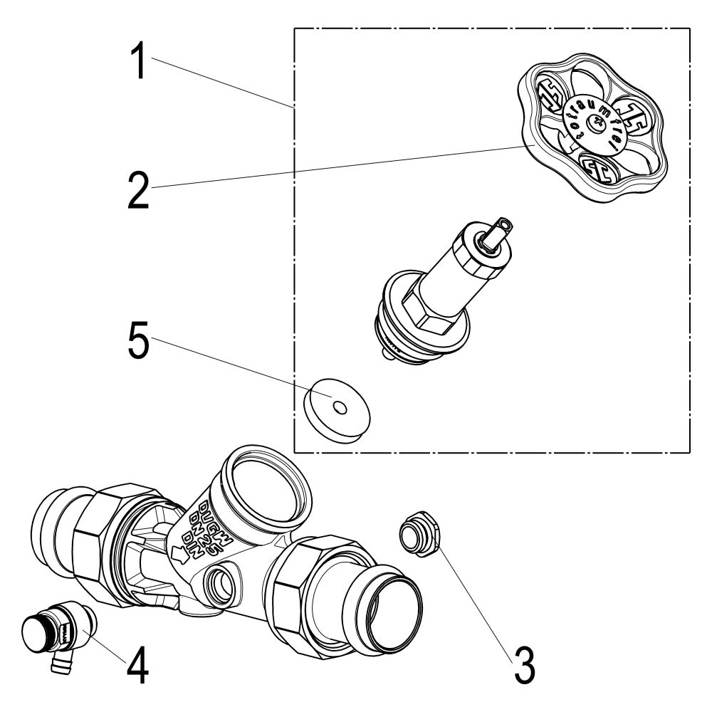 Schlösser Freistromventil mit Pressanschluss AG MULTI, Entleerung und nichtst... SCHLOESSER-0015872800001 4044997172094 (Abb. 3)
