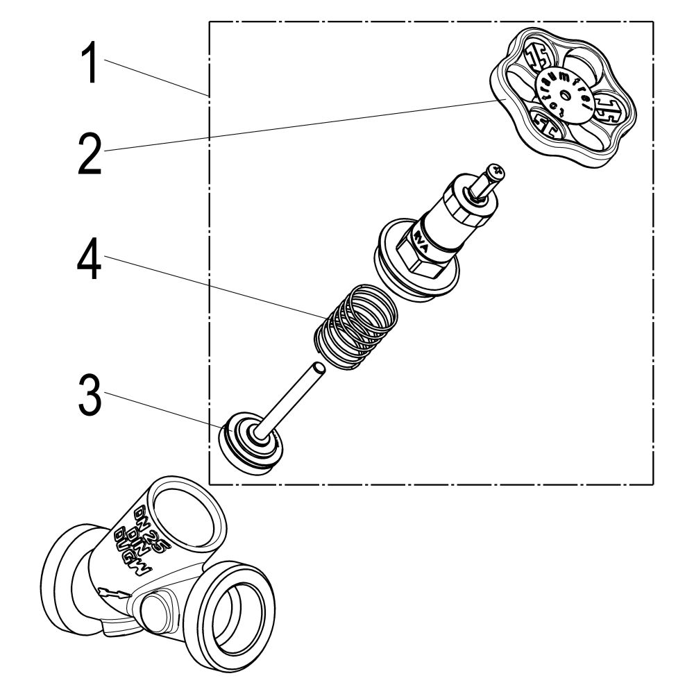 Schlösser KFR-Ventil mit Außengewinde für Kunststoffrohr, ohne Entleerung und... SCHLOESSER-0016712500001 4044997118221 (Abb. 4)