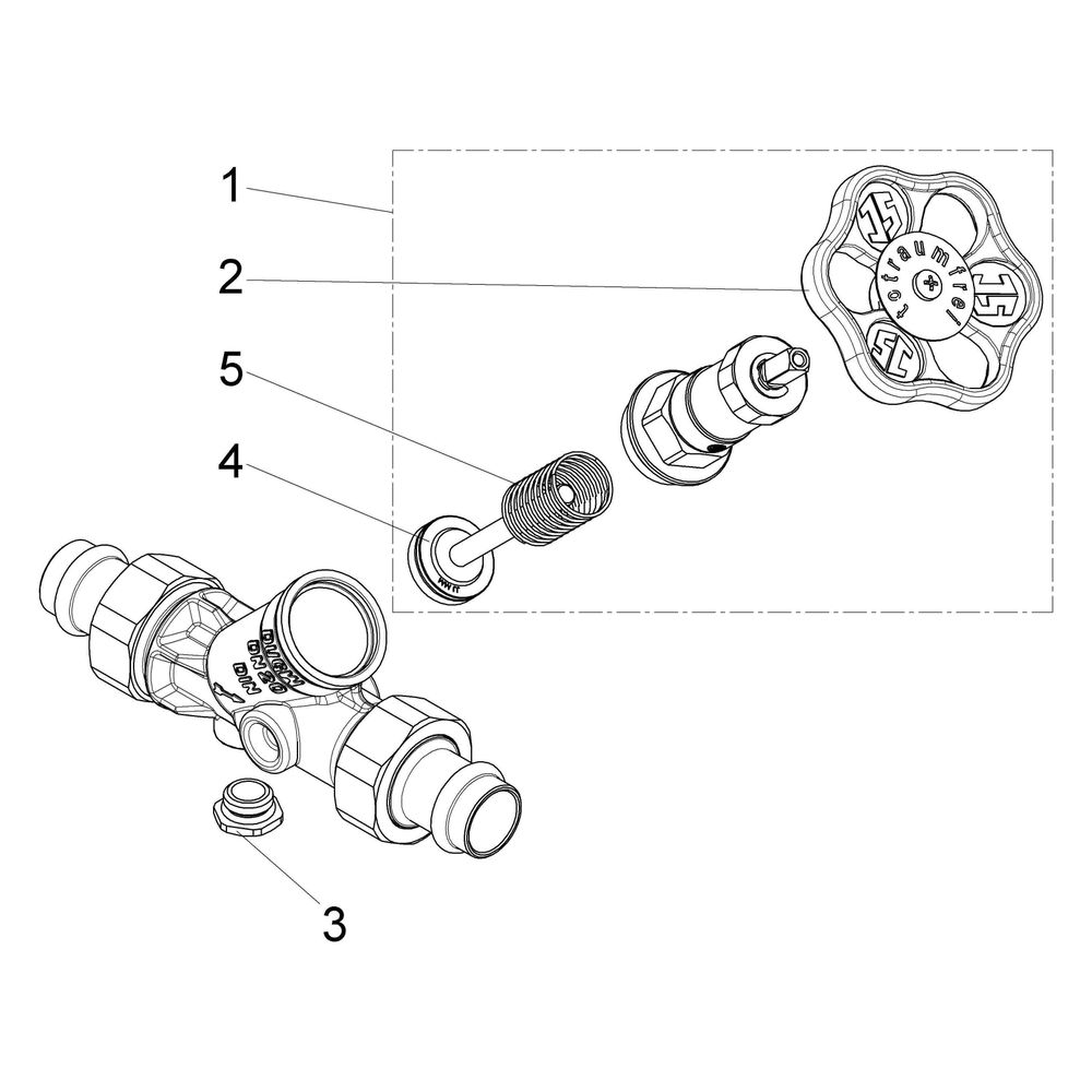 Schlösser KFR-Ventil mit Pressanschluss AG MULTI, ohne Entleerung und mit nic... SCHLOESSER-0016821800001 4044997172704 (Abb. 3)