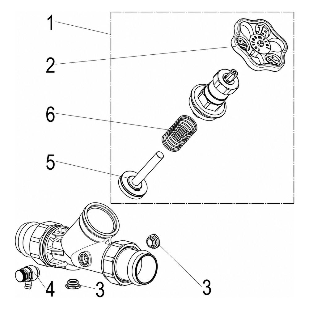 Schlösser KFR-Ventil Blue-tec mit Pressanschluss AG MULTI, Entleerung und nic... SCHLOESSER-0016895400001 4044997173176 (Abb. 3)